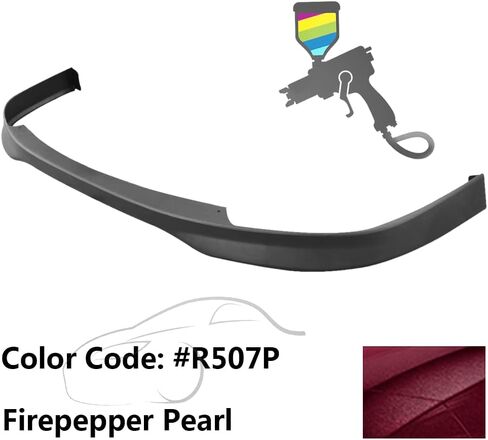 IKON MOTORSPORTS, Front Bumper Lip Compatible with 1994-1997 Acura Integra, JDM T-R Style Spoiler Splitter Valance Fascia Cover Guard Protection Unpainted Black in Kuwait