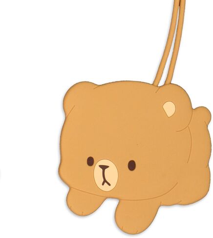 Milk and Mocha Luggage Tag Set Authorized Milkmochabear Merchandise Cute Adorable Silicone with Name ID Card Suitcase Label Travel Essentials Accessories for Bags Backpacks Baggage in Kuwait