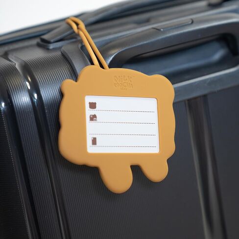 Milk and Mocha Luggage Tag Set Authorized Milkmochabear Merchandise Cute Adorable Silicone with Name ID Card Suitcase Label Travel Essentials Accessories for Bags Backpacks Baggage in Kuwait