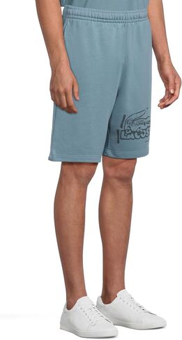 Lacoste Men's Men Fit Strame Plays Shorts ، Dark Blue & Blue ، Medium in Saudi Arabia