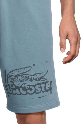 Lacoste Men's Men Fit Strame Plays Shorts ، Dark Blue & Blue ، Medium in Saudi Arabia