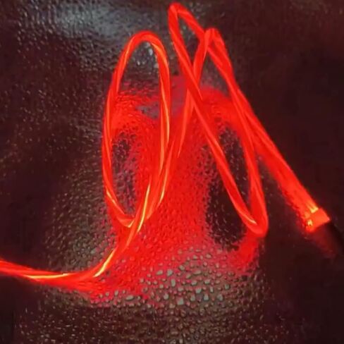 كابل شحن USB C إلى USB C، كابل شحن USB C Led، شاحن إضاءة من النوع C، كابل شحن سريع 3A، متوافق مع iPhone15/15Pro/15Plus، S23/S22 (3.3 قدم، أرجواني) in Saudi Arabia