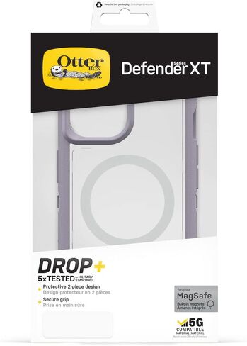 حافظة Otterbox Defender XT Clear iPhone 14 Pro، معتمدة من معيار Lavender Sky US MIL in Saudi Arabia