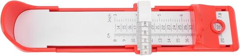 Foot Measurement Device for Accurate Lightweight Kids Foot Length Measure Gauge Home Foot Measu Ruler Sizer Red Material, Resilient Foot Measurement DeviceShoe Sizer for BabyShoe (Red) in Saudi Arabia