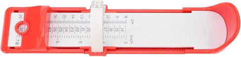 Foot Measurement Device for Accurate Lightweight Kids Foot Length Measure Gauge Home Foot Measu Ruler Sizer Red Material, Resilient Foot Measurement DeviceShoe Sizer for BabyShoe (Red) in Saudi Arabia