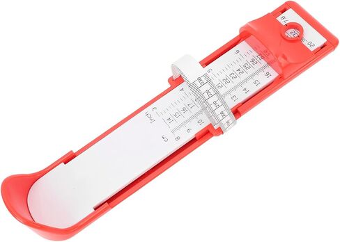 Foot Measurement Device for Accurate Lightweight Kids Foot Length Measure Gauge Home Foot Measu Ruler Sizer Red Material, Resilient Foot Measurement DeviceShoe Sizer for BabyShoe (Red) in Saudi Arabia