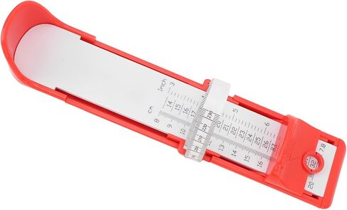 Foot Measurement Device for Accurate Lightweight Kids Foot Length Measure Gauge Home Foot Measu Ruler Sizer Red Material, Resilient Foot Measurement DeviceShoe Sizer for BabyShoe (Red) in Saudi Arabia