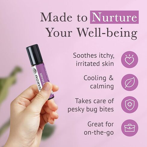 Pranarom - Bug Bite Eraser Roller Wellness Blend - 8ml - Essential Oil Wellness Blend - Outdoor Adventures, Fast-Acting, Organic, Easy Application - Camping, Perfect for Outdoors in Saudi Arabia