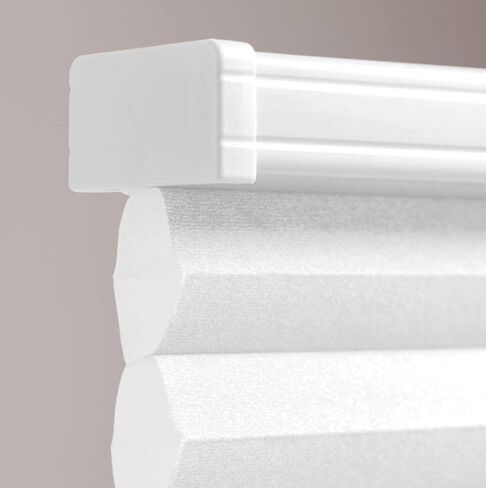 Breslin الستائر المخصصة المخصصة للضوء المميز الظل الخلوي اللاسلكي - أبيض (17 1/2 "W x 48" L) in Saudi Arabia