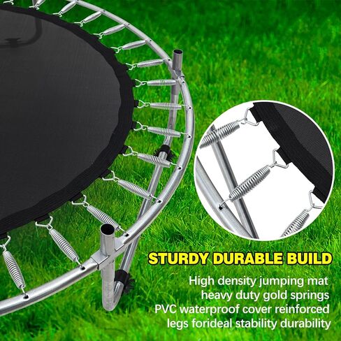 Trampoline for Kids, 5FT Adjustable Toddler Trampoline, Indoor/Outdoor Baby Trampoline with Enclosure Net, Gifts for Boys & Girls in Kuwait