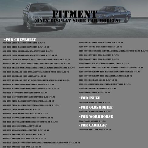 مستشعر وظائف الحدبات مستشعر 8104854320 10485432 FIT لـ CHEVROLET 1994-2007 ، GMC 1995-2007 ، ISUZU 1997-2000 ، OLDSMOBILE 1996-2001 ، Workhorse 2000-2005 ، Cadillac 1999-2000 4.3L 5.7L 7.7L 7.4L V8 in Kuwait