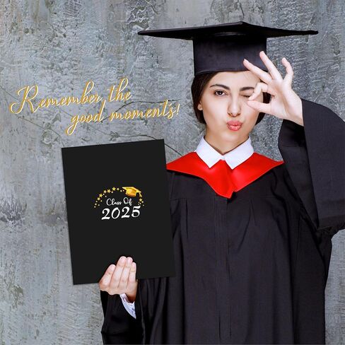 18"X12" Graduation Signature Board - Red & Black Balloons - Class Of 2024 Grad Guest Book Alternative For College & High School Students, Congrats Graduate Gift, Party Favors & Decors(Red) - A09 in Saudi Arabia