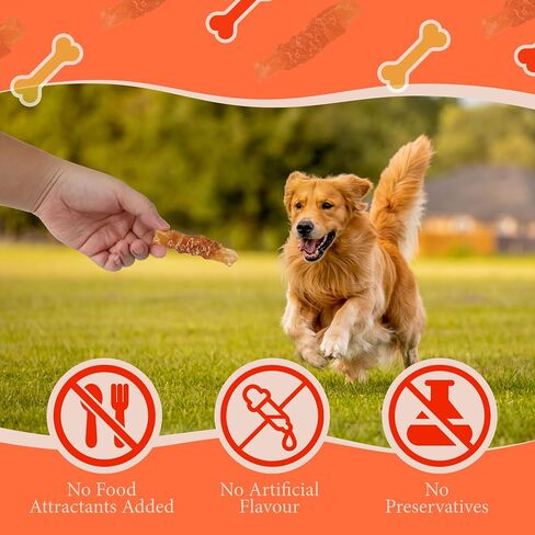 Dog Treats, Dog Kabobs Treats Made with Real Chicken, Duck, Grain Free, Easily Digestible, Long-Lasting for Large & Small Dogs - Supports Healthy Teeth in Saudi Arabia