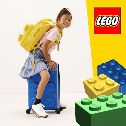 مفهوم واحد LEGO 22 بوصة حمل على الأمتعة ، حقيبة الصلبة القابلة للتوسيع القابلة للتوسيع مع عجلات الدوار ، الأزرق in Saudi Arabia