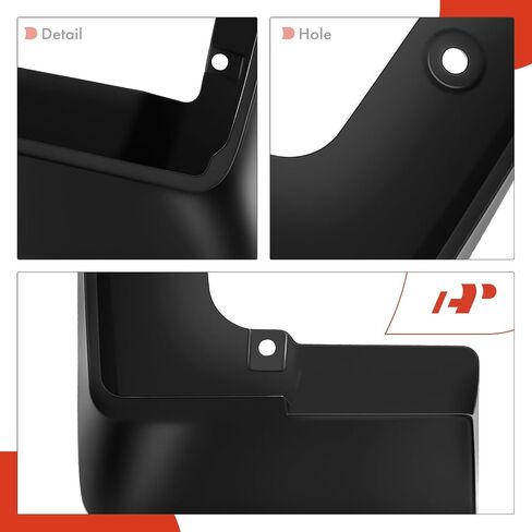 مجموعة A-premium من اللوحات الطينية 4pcs حراس حراس الطين الطين مع إكسسوارات مجموعات الأجهزة المتوافقة مع تويوتا بريوس ، 2010-2015 ، هاتشباك ، الأسود ، الأمامي والخلفي (جوانب السائق والركاب) in Saudi Arabia