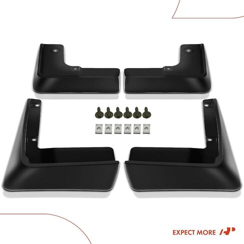 مجموعة A-premium من اللوحات الطينية 4pcs حراس حراس الطين الطين مع إكسسوارات مجموعات الأجهزة المتوافقة مع تويوتا بريوس ، 2010-2015 ، هاتشباك ، الأسود ، الأمامي والخلفي (جوانب السائق والركاب) in Saudi Arabia