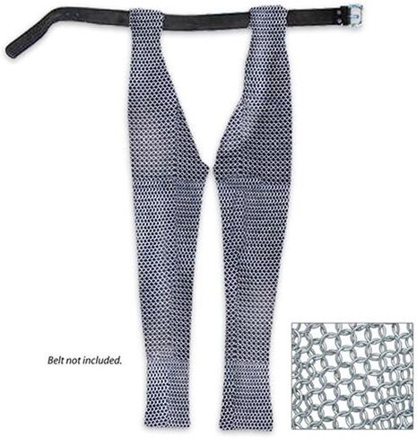 Medieval Chausses | Knights Battle Costume Cosplay Chain Mail Leggings Silver in Saudi Arabia