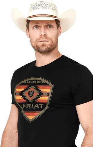 Ariat Men's Ariat SW Bison T-Shirt, Sailor Blue Heather, Medium in Saudi Arabia