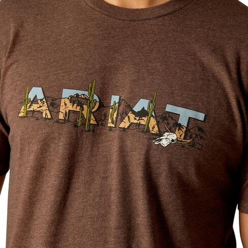 Ariat Men's Ariat SW Bison T-Shirt, Sailor Blue Heather, Medium in Saudi Arabia