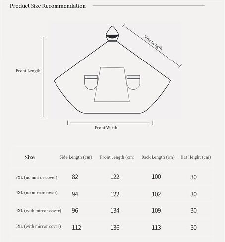 Waterproof Cycling Raincoat - Hooded Rain Poncho for Bike, Ebike, Motorcycle, and Mobility Scooter - Windproof Unisex Rain Cape(Orange,4XL) in Saudi Arabia