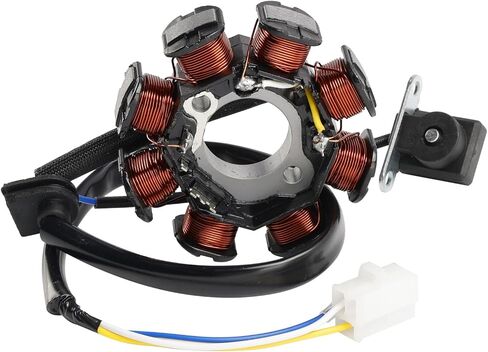 areyourshop 3-Ware Stator Magneto لـ Kymco Agility 4T R10 50 2006/2006 U60010 ، Filly LX 50 2001/2002 S21000 ، Sento 50 2008/2008 U80000 in Kuwait