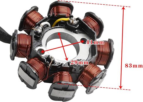 areyourshop 3-Ware Stator Magneto لـ Kymco Agility 4T R10 50 2006/2006 U60010 ، Filly LX 50 2001/2002 S21000 ، Sento 50 2008/2008 U80000 in Kuwait