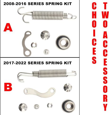 Powermotor دراجة نارية Kickstand Side Foot Side Parking ، Kickstand Side Stand Spring Kit لـ EXCF XC XCF XCW XCFW 125 200 250 300 350 450 500 530 2017-2022-Orange in Saudi Arabia