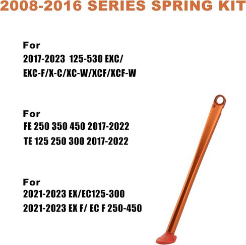 Powermotor دراجة نارية Kickstand Side Foot Side Parking ، Kickstand Side Stand Spring Kit لـ EXCF XC XCF XCW XCFW 125 200 250 300 350 450 500 530 2017-2022-Orange in Saudi Arabia