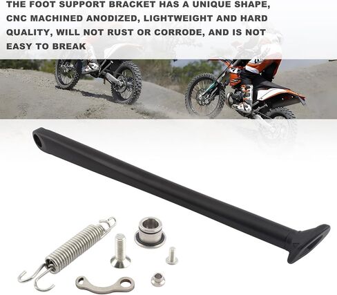 Powermotor دراجة نارية Kickstand Side Foot Side Parking ، Kickstand Side Stand Spring Kit لـ EXCF XC XCF XCW XCFW 125 200 250 300 350 450 500 530 2017-2022-Orange in Saudi Arabia