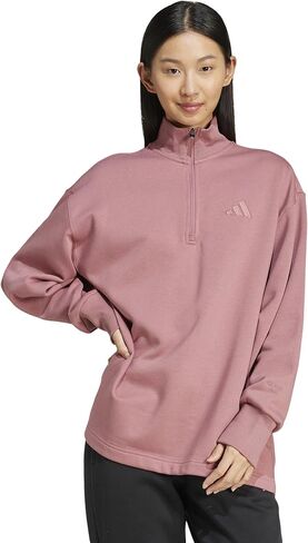 adidas Women's All Szn Fleece Oversized Quarter-Zip in Kuwait