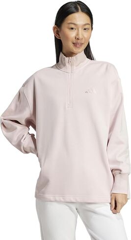 adidas Women's All Szn Fleece Oversized Quarter-Zip in Kuwait