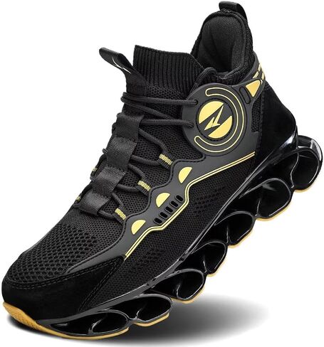 Men's Running Shoes Fashion Sneakers Breathable Blade Non Slip Walking Shoes Gym Sport Trainer Athletic in Saudi Arabia