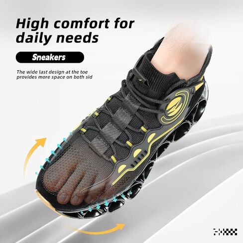 Men's Running Shoes Fashion Sneakers Breathable Blade Non Slip Walking Shoes Gym Sport Trainer Athletic in Saudi Arabia