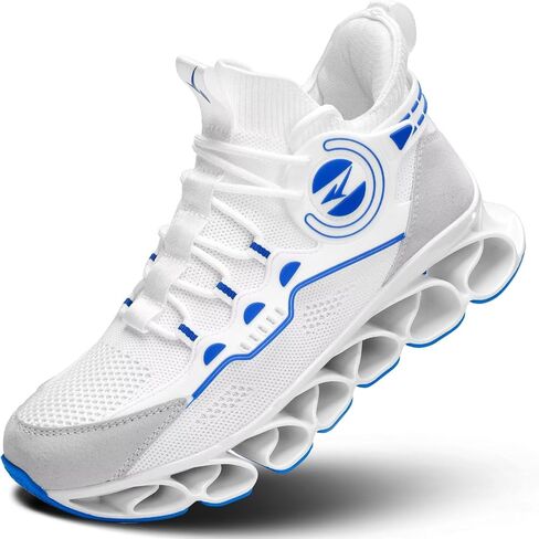 Men's Running Shoes Fashion Sneakers Breathable Blade Non Slip Walking Shoes Gym Sport Trainer Athletic in Kuwait