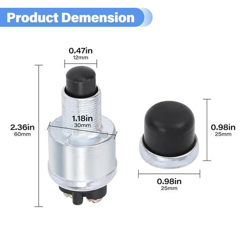 Start Push Button Switch, Compatible with Car Truck Boat RV ATV (2 PCS) in Kuwait