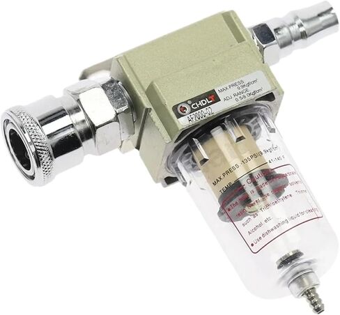 AF2000-02 Compressed Air Compressor In Line Moisture Water Filter Trap 1/4" W Pneumatic Fittings(AF2000-02-PM-SM20) in Saudi Arabia