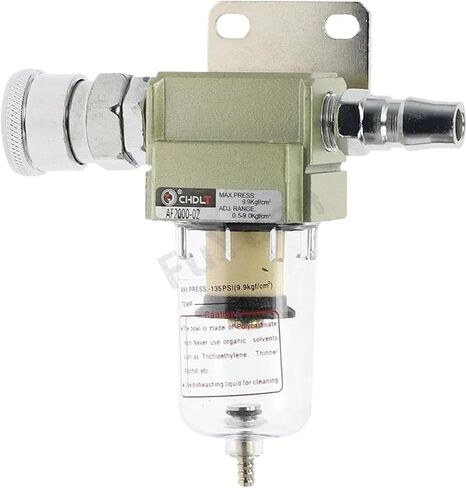 AF2000-02 Compressed Air Compressor In Line Moisture Water Filter Trap 1/4" W Pneumatic Fittings(AF2000-02-PM-SM20) in Saudi Arabia