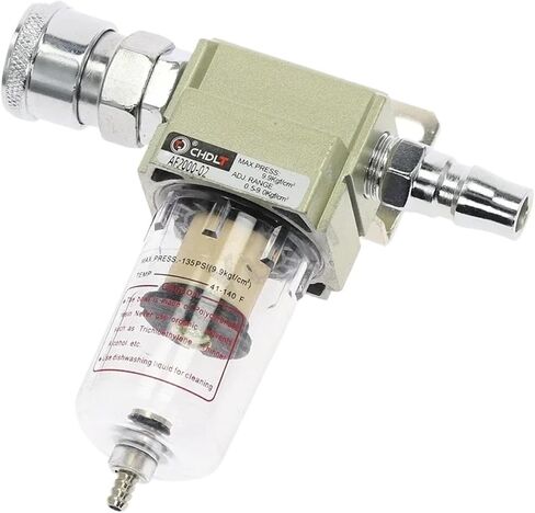 AF2000-02 Compressed Air Compressor In Line Moisture Water Filter Trap 1/4" W Pneumatic Fittings(AF2000-02-PM-SM20) in Saudi Arabia