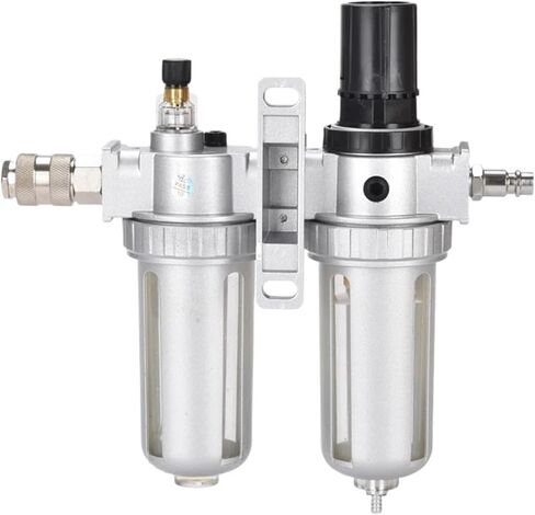 Air Filter Regulator Oil Water Separator Trap Regulator Valve For Compressor Pneumatic Parts SFC400 1/2 SFC300 3/8 SFC200 1/4(SFR w PMSM,400-1l2) in Kuwait