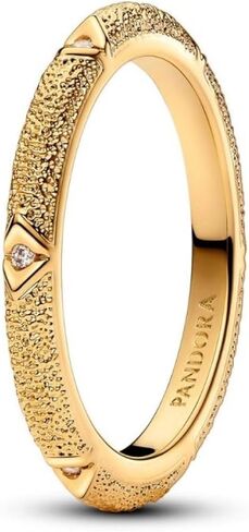 Pandora Essence Organically Shaped Stacking Rings - Stackable Ring for Women - 14k Gold-Plated Ring - Includes Gift Box in Saudi Arabia