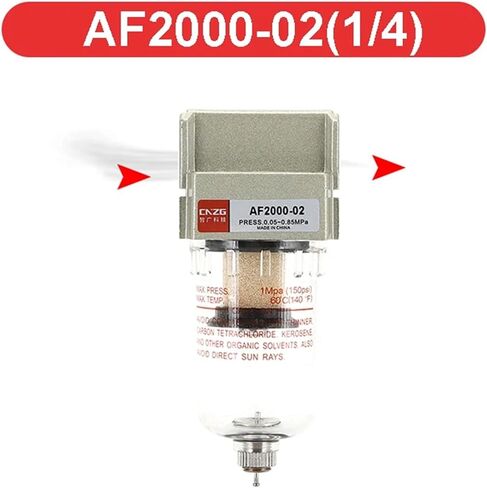 AF3000-02 1/4 AF3000-03 3/8 AIR Source Processor Philter Pump Philter OIT وفاصل المياه التلقائي (AF4000-06 ، مرشح فقط) in Saudi Arabia