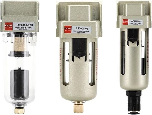 AF3000-02 1/4 AF3000-03 3/8 Air Source Processor Pneumatic Pump Filter Oil and Water Separator Automatic Drainage(AF2000-02D,Only Filter) in Saudi Arabia