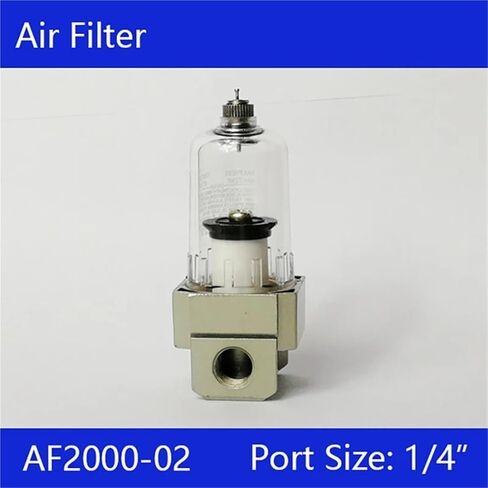 مرشح الهواء AF2000-02 1/4 '' فاصل زيت تصريف المياه الهوائية الهوائية (مع -6 مم ، مرشح الألياف) in Kuwait