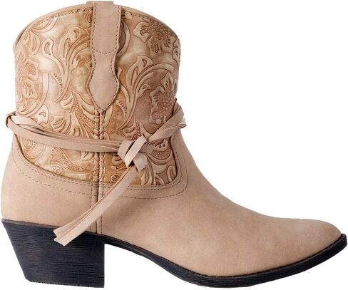 Dingo Women's Floral Toolsed Booties Booties Mediument Tan 6 M in Saudi Arabia