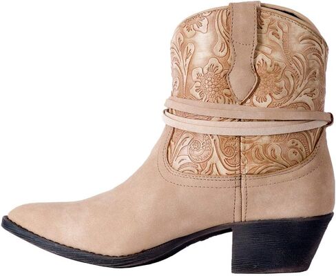 Dingo Women's Floral Toolsed Booties Booties Mediument Tan 6 M in Saudi Arabia