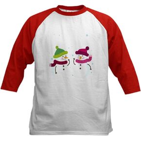 CafePress Newlyweds New Husband Wife First C Baseball Jersey Kids Cotton Baseball Jersey, 3/4 Raglan Sleeve Shirt in Kuwait