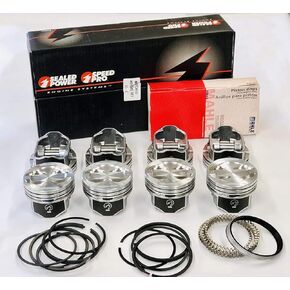 Small Block Chevy 400 V8 Hypereutectic Dish Top Piston Set with matching Rings. Click on size needed before adding to Cart!! (+.040 4.165 Bore dia.) in Saudi Arabia