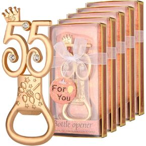 24 boxes of rose gold themed 80th birthday bottle openers favored for 80th anniversary wedding party gifts, 80th birthday party souvenirs or party decorations (80 shape) in Kuwait