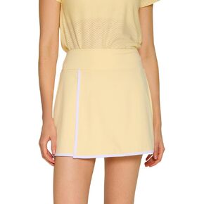 Women's Slit Active 15 inch Tennis Golf Casual Workout Skort with Built in Shorts 2 Pockets High Waist Breathable in Saudi Arabia