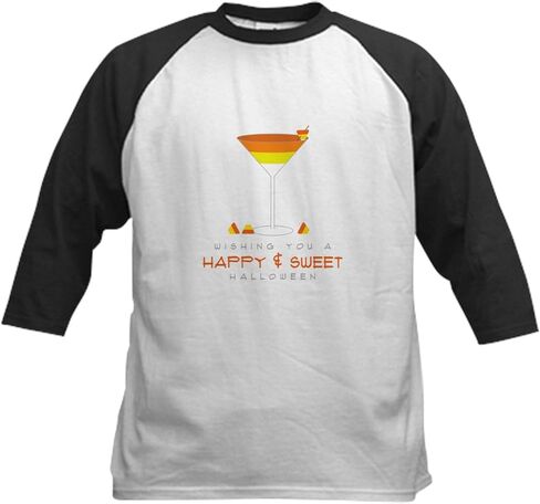 CafePress Sweet Halloween Baseball Jersey Kids Cotton Baseball Jersey, 3/4 Raglan Sleeve Shirt in Saudi Arabia